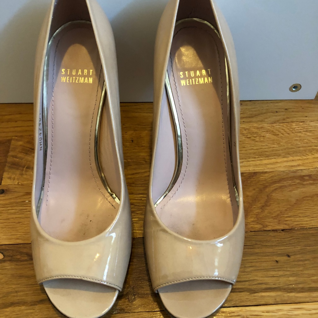 Stuart Weitzman Women's Natural Peep Toe Platform